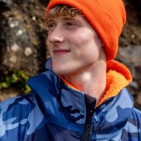 dryrobe Advance Long Sleeve Changing Robe - Blue Camo / Orange Extra Image 5 Preview
